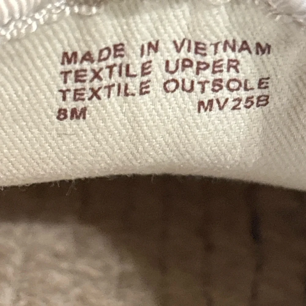 Michael Kors MK Logo Espadrilles Mismatched Pair 7M & 8M Beige Flats